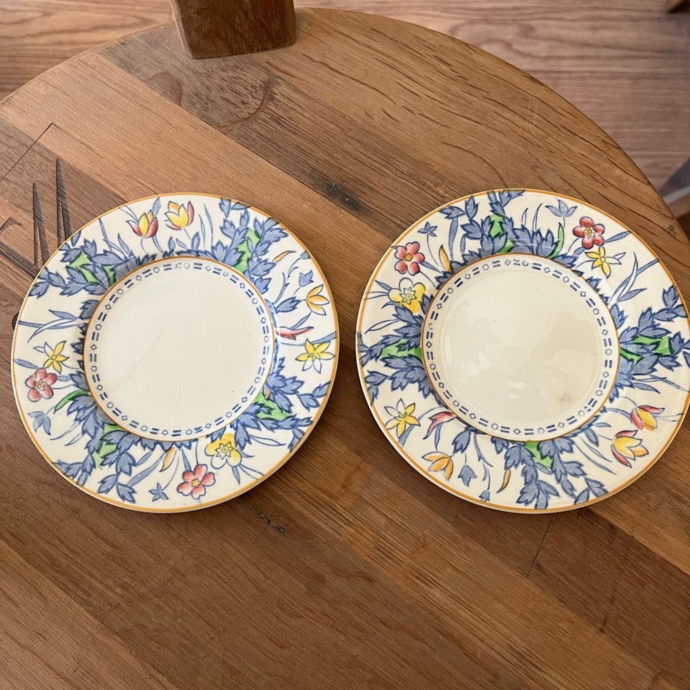 Forest Flowers 2-6” made by Woods Burslem potteries London.  vintage